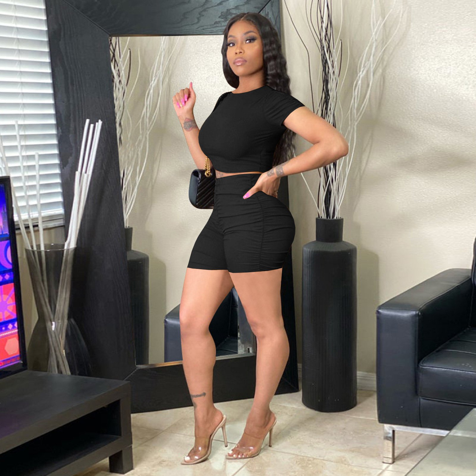 Conjunto de short y blusa